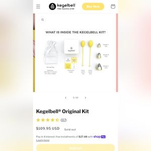 Unopened Kegelbell Kit - Kegel exercise kit